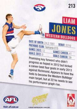 2013 Select Prime AFL #213 Liam Jones Back